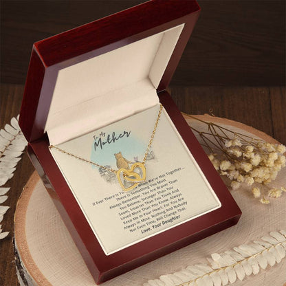 To My Mother - The Ever Tomorrow Necklace Gift Interlocking Hearts Necklace
