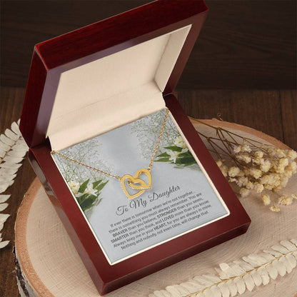 Interlocking Hearts - To Daughter Interlocking Hearts Necklace