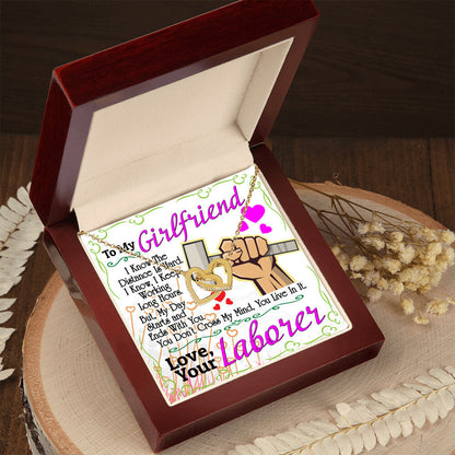 Laborer'S Girlfriend - Interlocking Heart Necklace Interlocking Hearts Necklace
