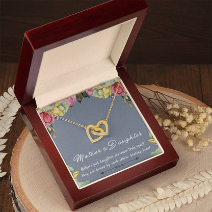 Mother Daughter Heart Interlocking Hearts Necklace