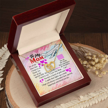 Pilot'S Mom - Interlocking Heart Necklace Interlocking Hearts Necklace