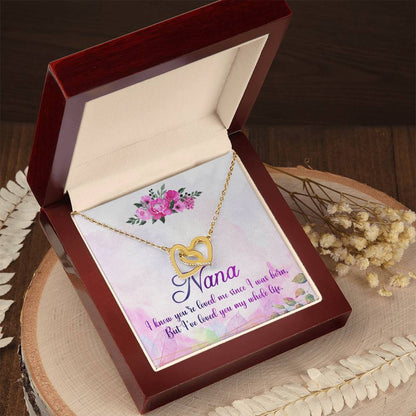 Nana Interlocking Hearts Necklace Message Card