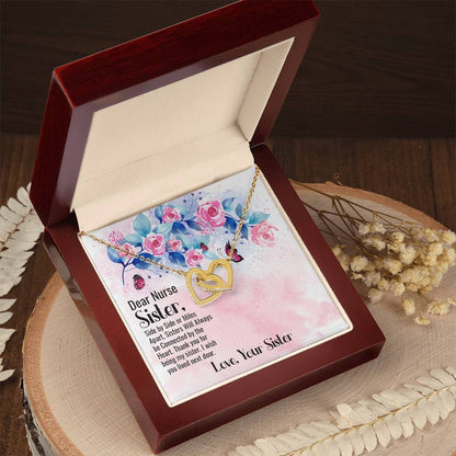 Dear Nurse Sister - Interlocking Heart Necklace Interlocking Hearts Necklace