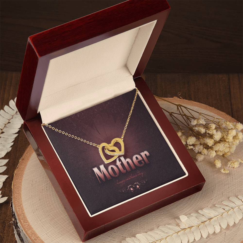 To My Mother My Everything Interlocking Hearts Necklace