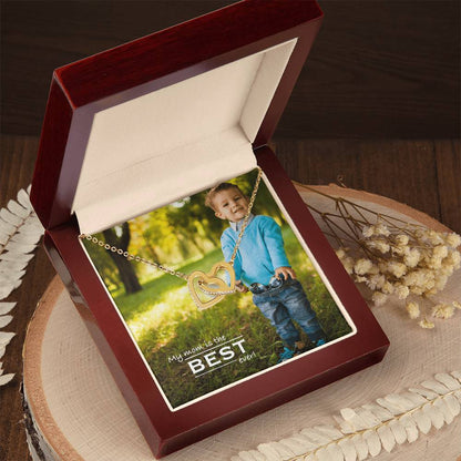 Necklace - My Mom Is The Best Ever Interlocking Hearts Necklace