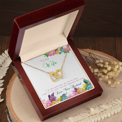 Gift For Wife Interlocking Hearts Necklace