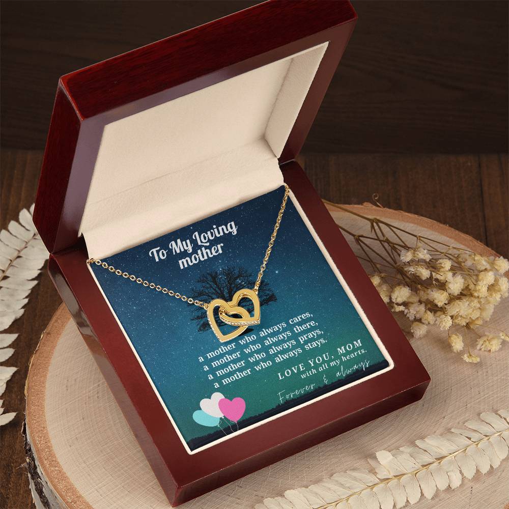 Best Gift For Loving Mother - Best Gift For Christmas Interlocking Hearts Necklace