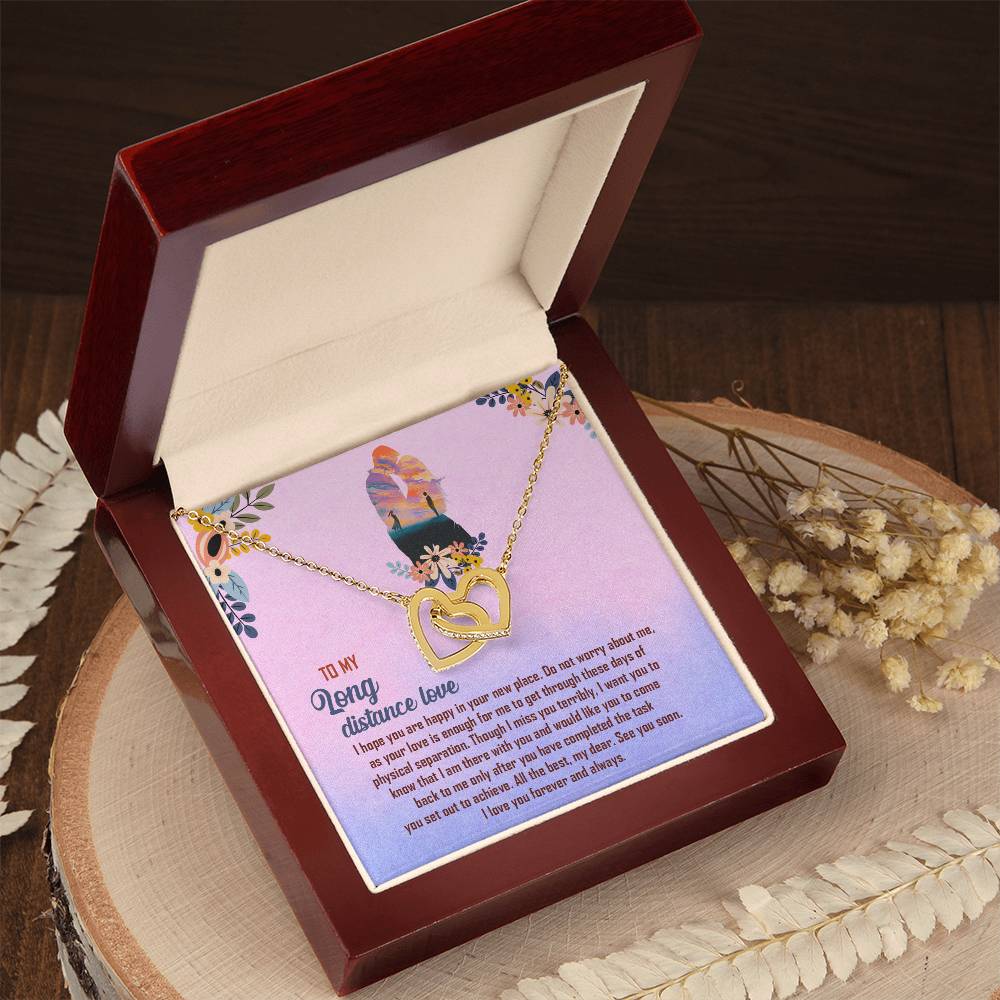 Interlocked Necklace For Long Distance Love Interlocking Hearts Necklace