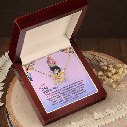 Interlocked Necklace For Long Distance Love Interlocking Hearts Necklace