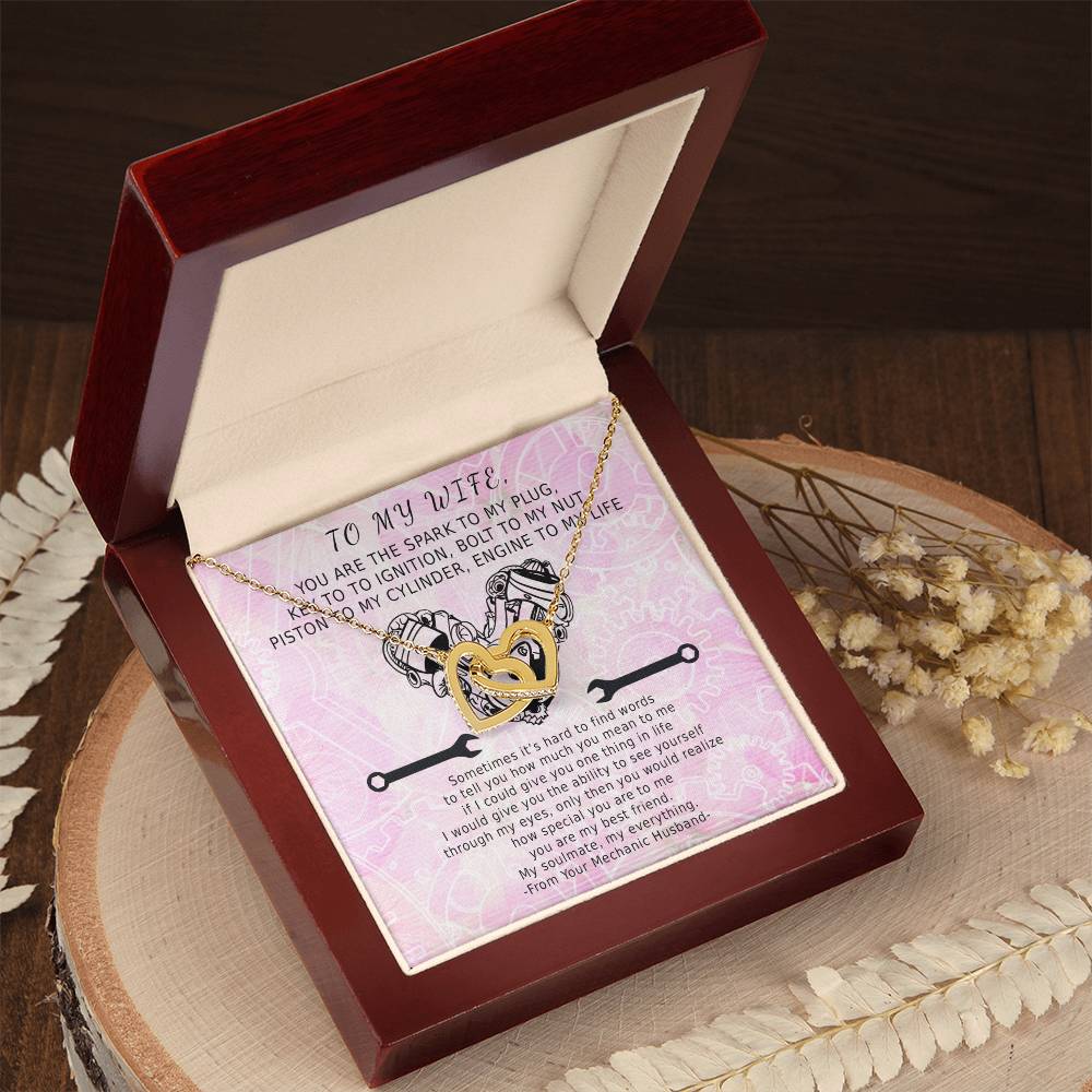Key To Ignition Hearts Interlocking Hearts Necklace