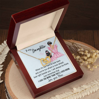 Gift For Daughter From Mom Interlocking Hearts Necklace