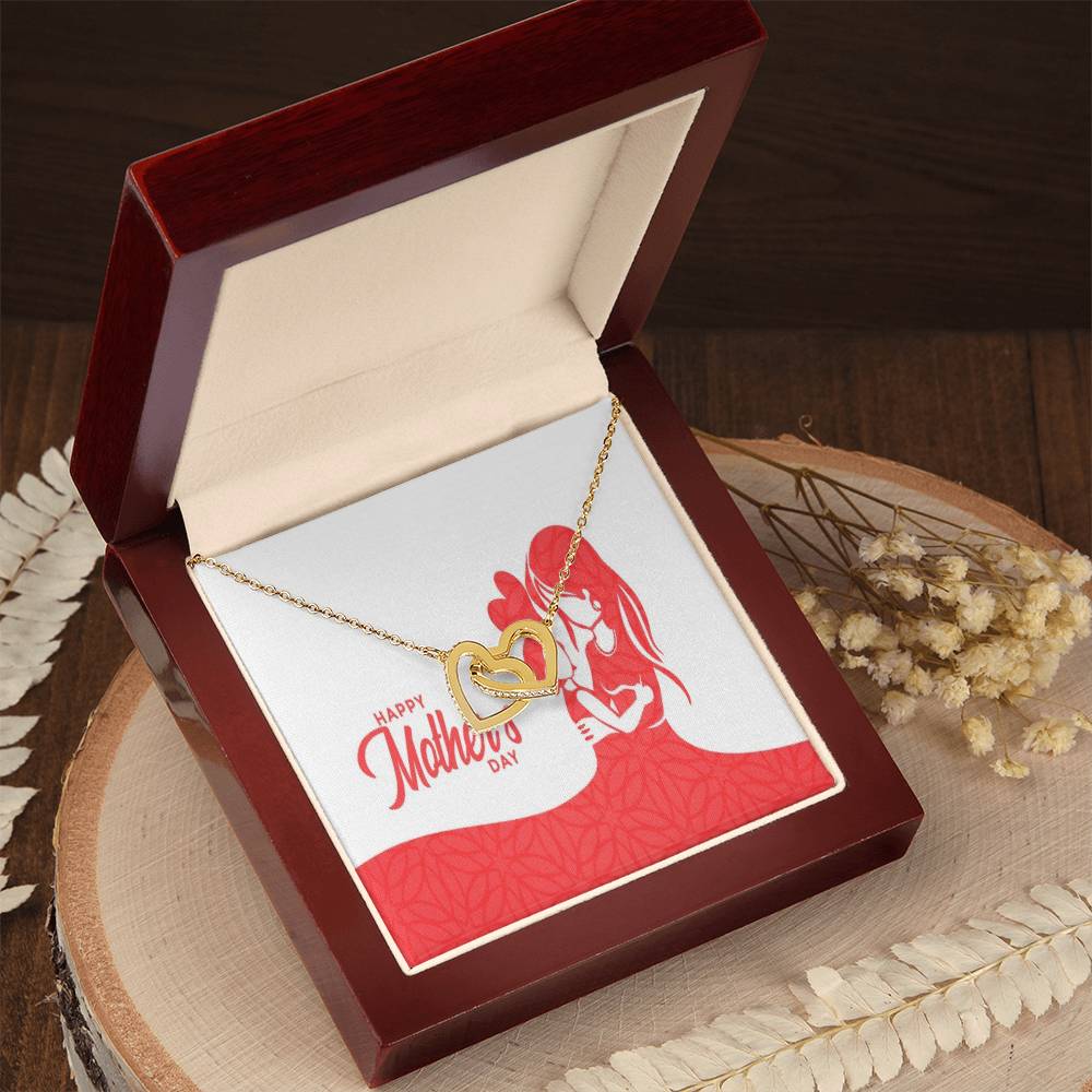 To My Mom Interlocking Hearts Necklace