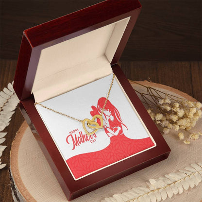 To My Mom Interlocking Hearts Necklace