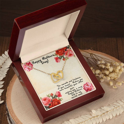 Mothers Day Heart Necklace Interlocking Hearts Necklace