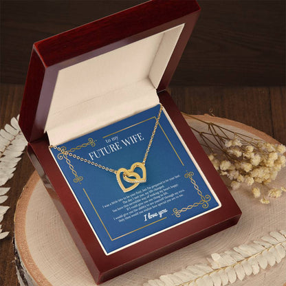To My Future Wife - Interlocking Hearts Lovepacket Interlocking Hearts Necklace