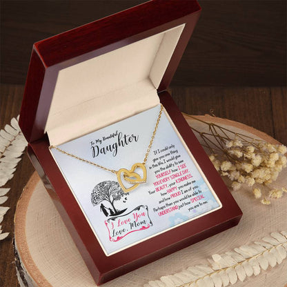Gift From Mom To Daughter - Interlocking Hearts Necklace