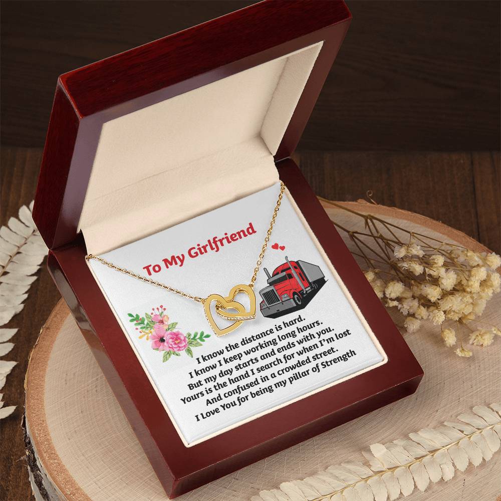 Gift For Girlfriend - Interlocking Heart Necklace Interlocking Hearts Necklace