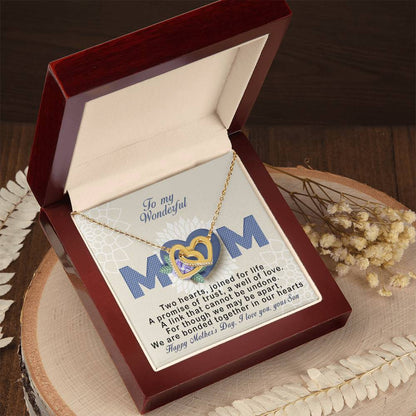 Sons ! Perfect Mother'S Day Gift - Unique Necklace Interlocking Hearts Necklace