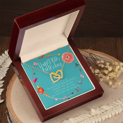 10Th Birthday Gift For Girl Birthday Gift For 10 Year Old Tenth Birthday Birthday Gift Little Girl Personalized Necklace Heart Necklace Interlocking Hearts Necklace