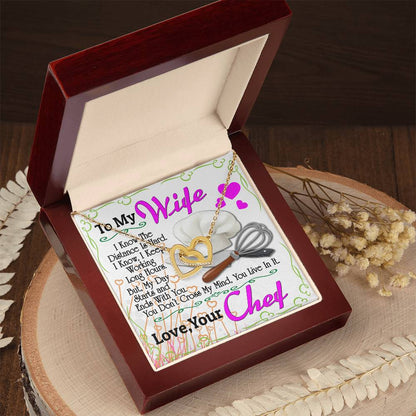 Chef'S Wife - Interlocking Heart Necklace Interlocking Hearts Necklace