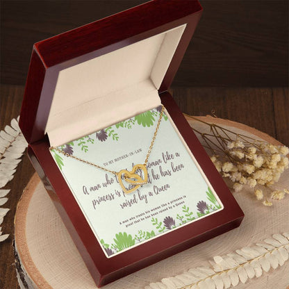 Mother-In-Law Gift Necklace Mother-In-Law Mother-In-Law Gift Mother'S Day Gift For Mother-In-Law Interlocking Hearts Necklace