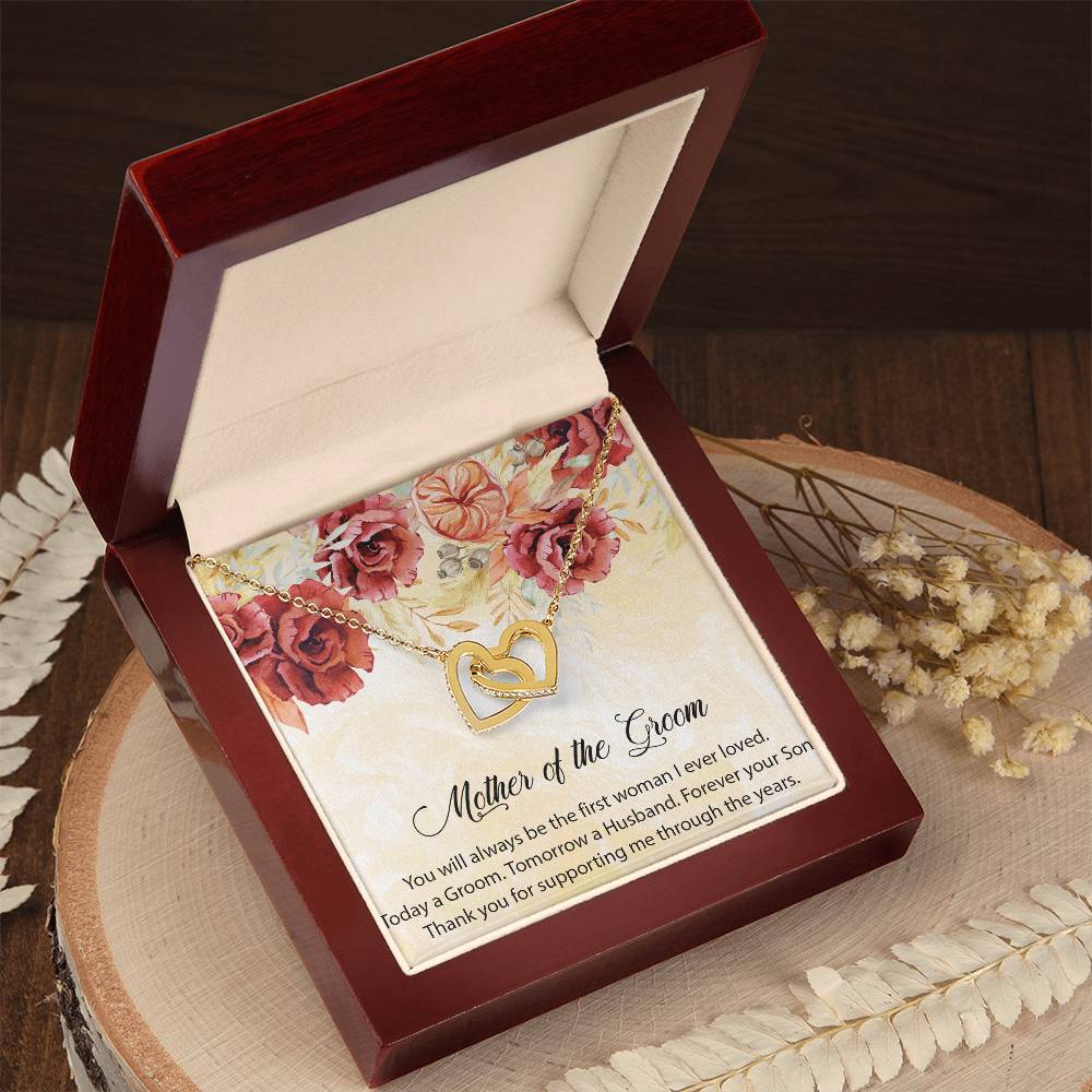 Mother Of The Groom Necklace Mom Of The Groom Wedding Giftmother In Law Interlocking Hearts Necklace Giftpersonalized Mother Of The Groom