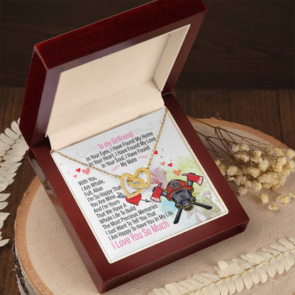 Firefighter'S Girlfriend - Interlocking Heart Necklace Interlocking Hearts Necklace
