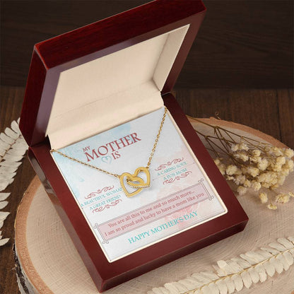 You Are The World To Me And More - Interlocked Hearts Interlocking Hearts Necklace