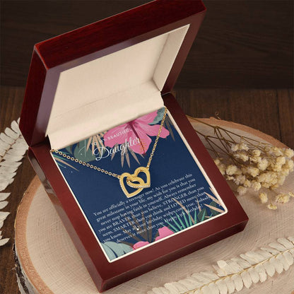 Gift For 13 Year Old Girl Gifts 13Th Birthday Girl 13Th Birthday Gift Thirteenth Birthday Necklace Teen Birthday Gift Official Teenager Interlocking Hearts Necklace