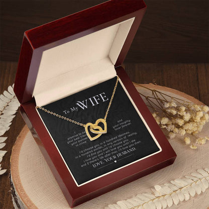 Interlocking Hearts Necklace Anniversary Gift For Wife Gift For Her From Husband Gift For Her Mothers Day Gift Valentines Day Gift Gifts For Wife Christmas Gift