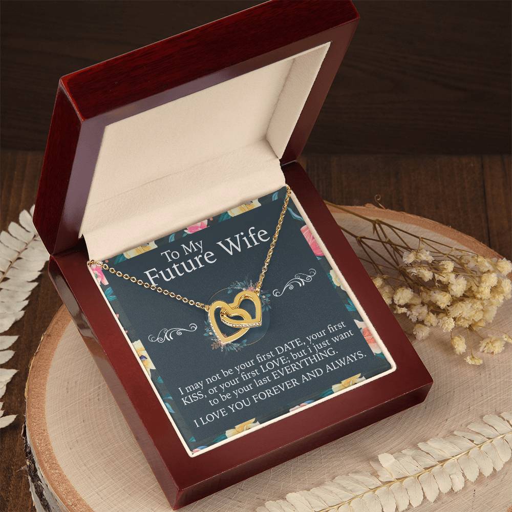 To My Future Wife Necklace Interlocking Hearts Necklace