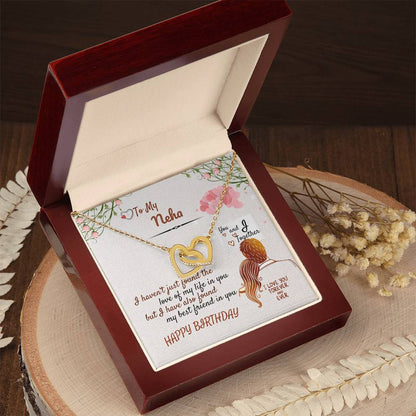 Birthday Gift - Forever Love Necklace Interlocking Hearts Necklace
