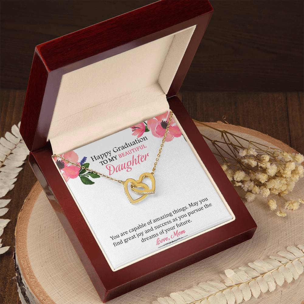 My Successful Daughter' - Limited Stock Interlocking Hearts Necklace