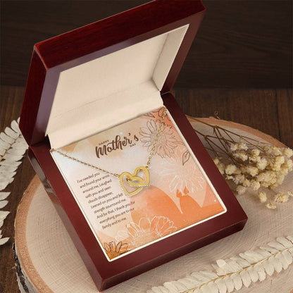Special Edition Thank You For Everything - Happy Mothers Day Interlocked Hearts Necklace Tm2V5 Interlocking Hearts Necklace