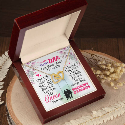 Gift For Wife - Interlocking Heart Necklace Interlocking Hearts Necklace