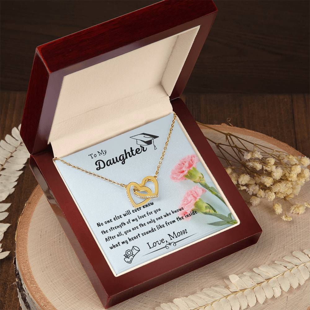 Interlocking Hearts Graduation Gift For Daughter By Mom Interlocking Hearts Necklace