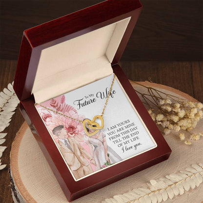 To My Amazing Future Wife Husband Love You Love For Partner Interlocking Hearts Necklace