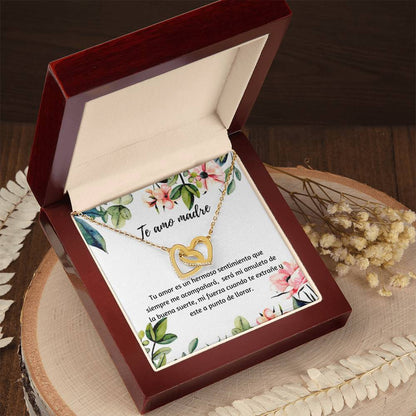 Te Amo Madre Tu Amor Es Un Hermoso Sentimiento Que Siempre Me Acompañara Interlocking Hearts Necklace