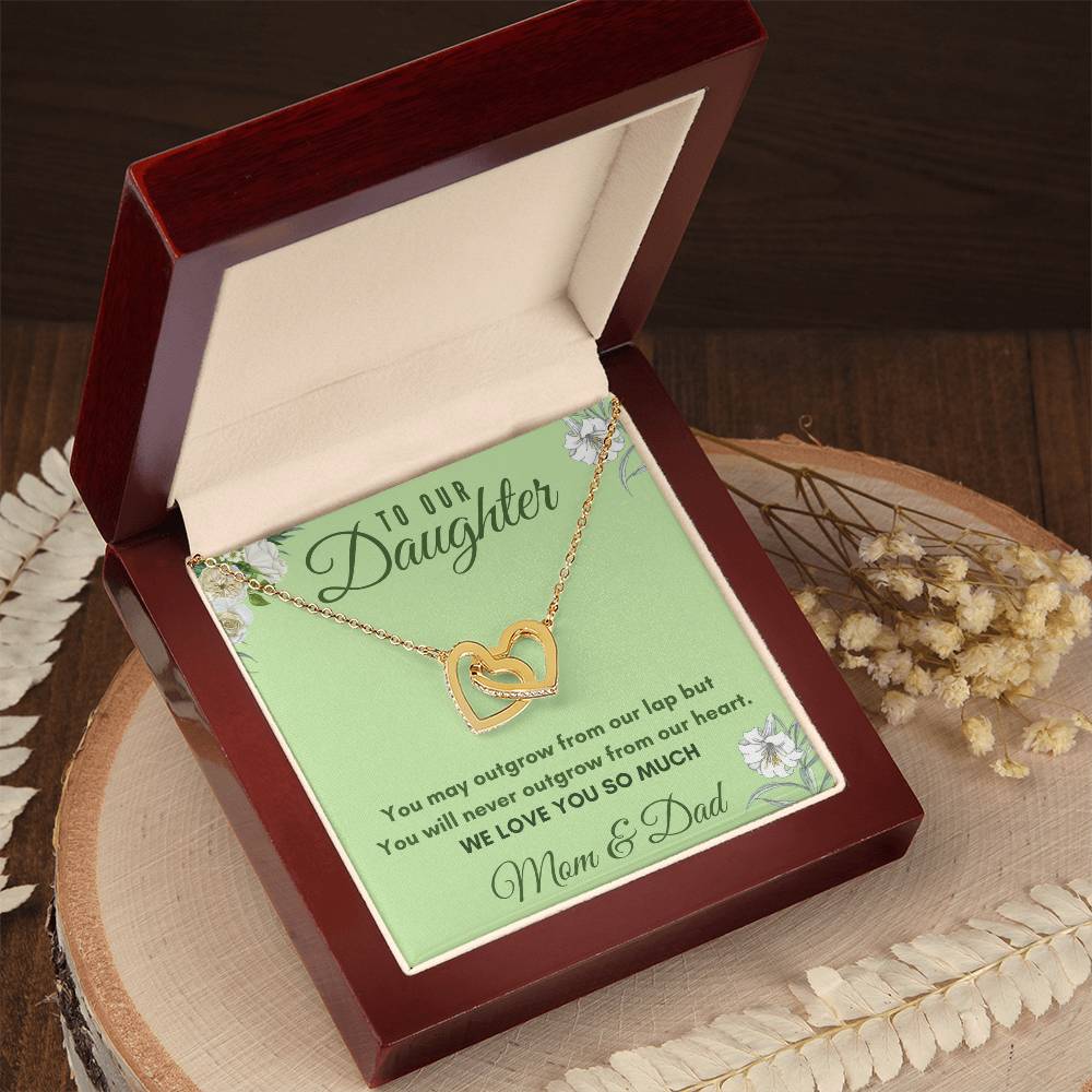 Daughter Interlocking Hearts Necklace