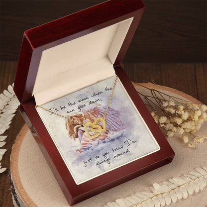 Interlocking Hearts Necklace – Angel Message Card