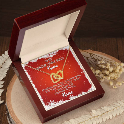 Gift For Wife Interlocking Hearts Necklace