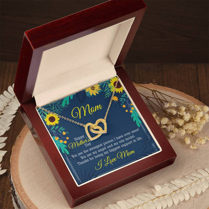 Happy Mother'S Day Interlocking Hearts Necklace