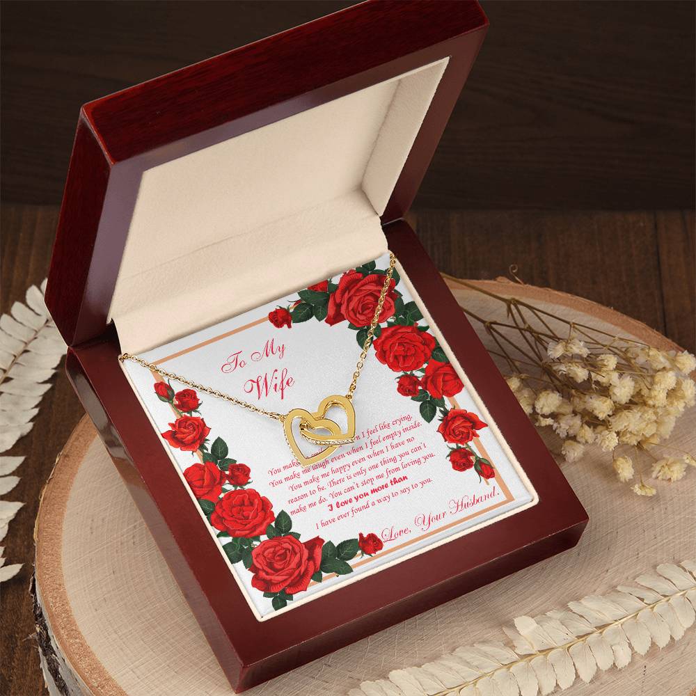 To My Wife - Interlocking Heart Interlocking Hearts Necklace