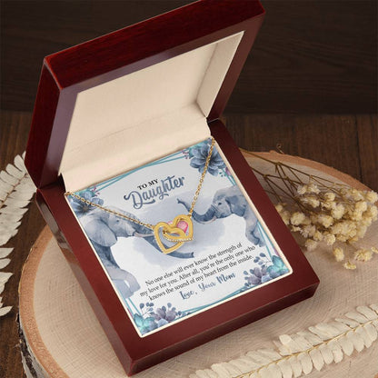 Interlocking Hearts To My Daughter No One Else Will Ever Know Interlocking Hearts Necklace