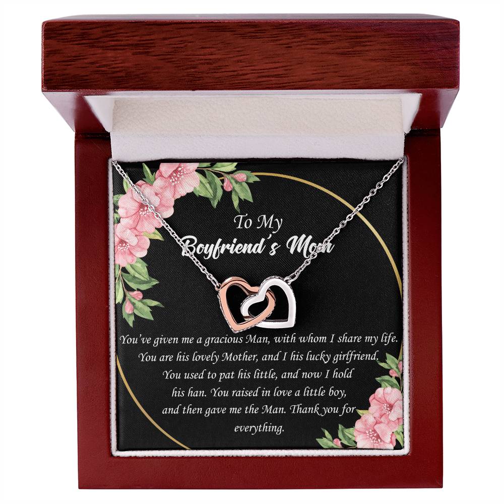 To Boyfriend'S Mom Interlocked Necklace Interlocking Hearts Necklace