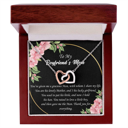 To Boyfriend'S Mom Interlocked Necklace Interlocking Hearts Necklace