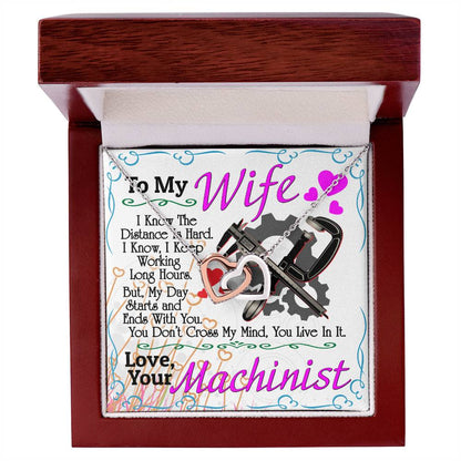 Machinist'S Wife - Interlocking Heart Necklace Interlocking Hearts Necklace