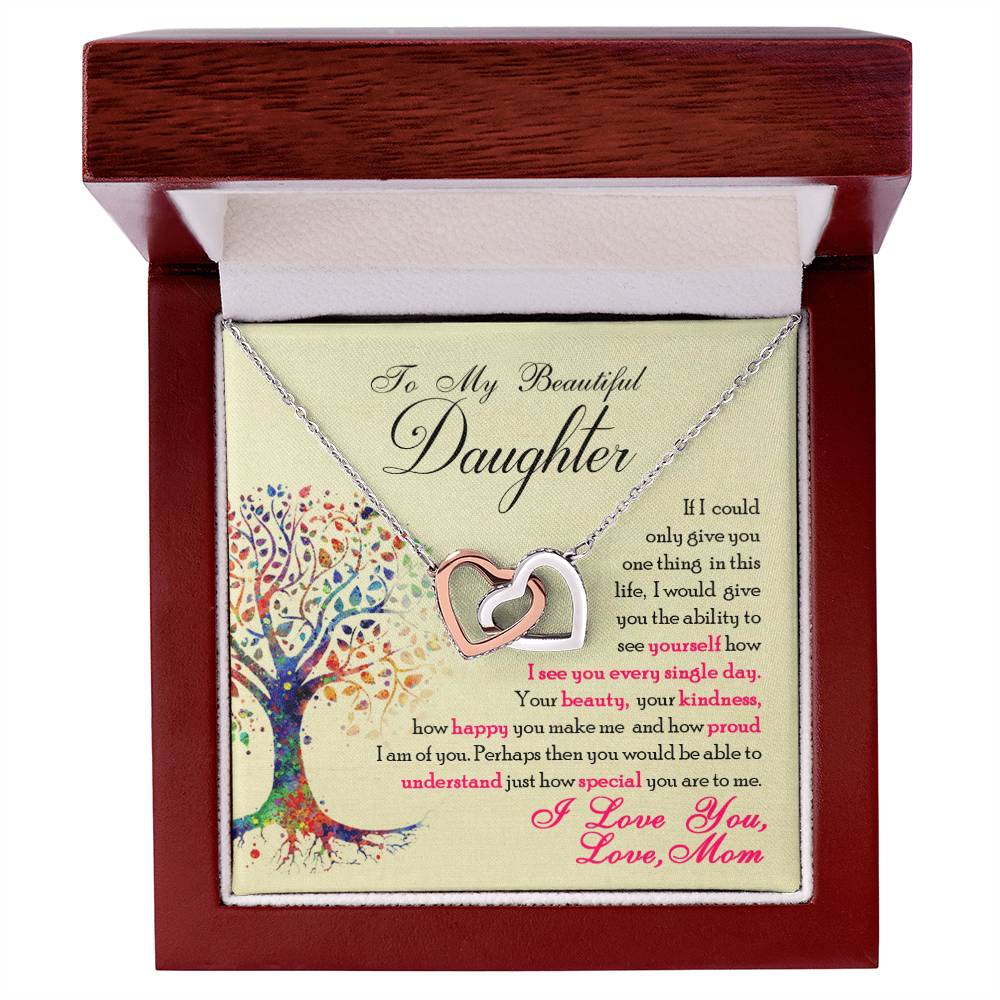 Collection Daughter - How Special You Are To Me - Necklace Interlocking Hearts Necklace