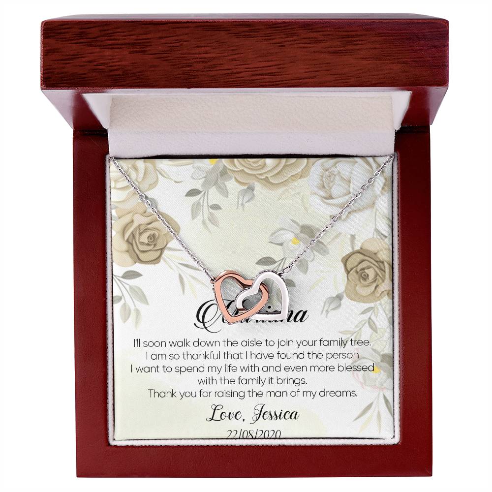 Mother Of The Groom Gift Mother Of The Bride Necklace Gift Mother In Law Necklace Gift Interlocking Heart Necklace Wedding Interlocking Hearts Necklace