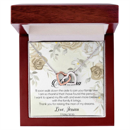 Mother Of The Groom Gift Mother Of The Bride Necklace Gift Mother In Law Necklace Gift Interlocking Heart Necklace Wedding Interlocking Hearts Necklace